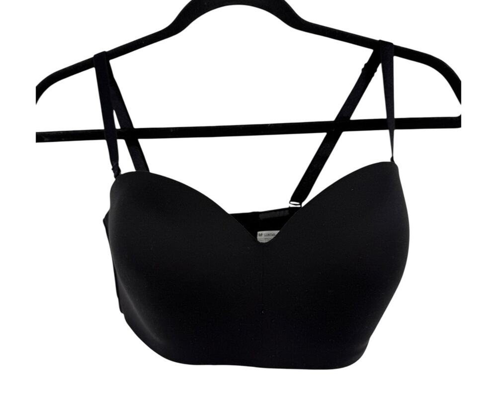 Wacoal 854372 Staying Power wire free strapless bra black size 32DD 32E